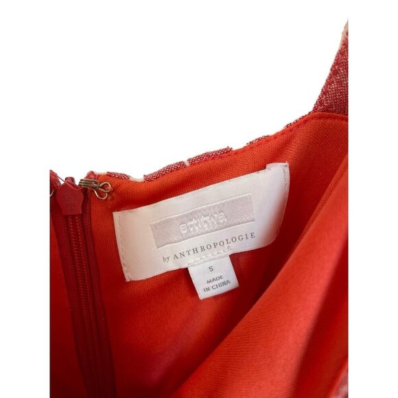 Anthropologie ett:twa Robin Striped Cropped Jumpsuit In Red Size Small - Picture 4 of 5